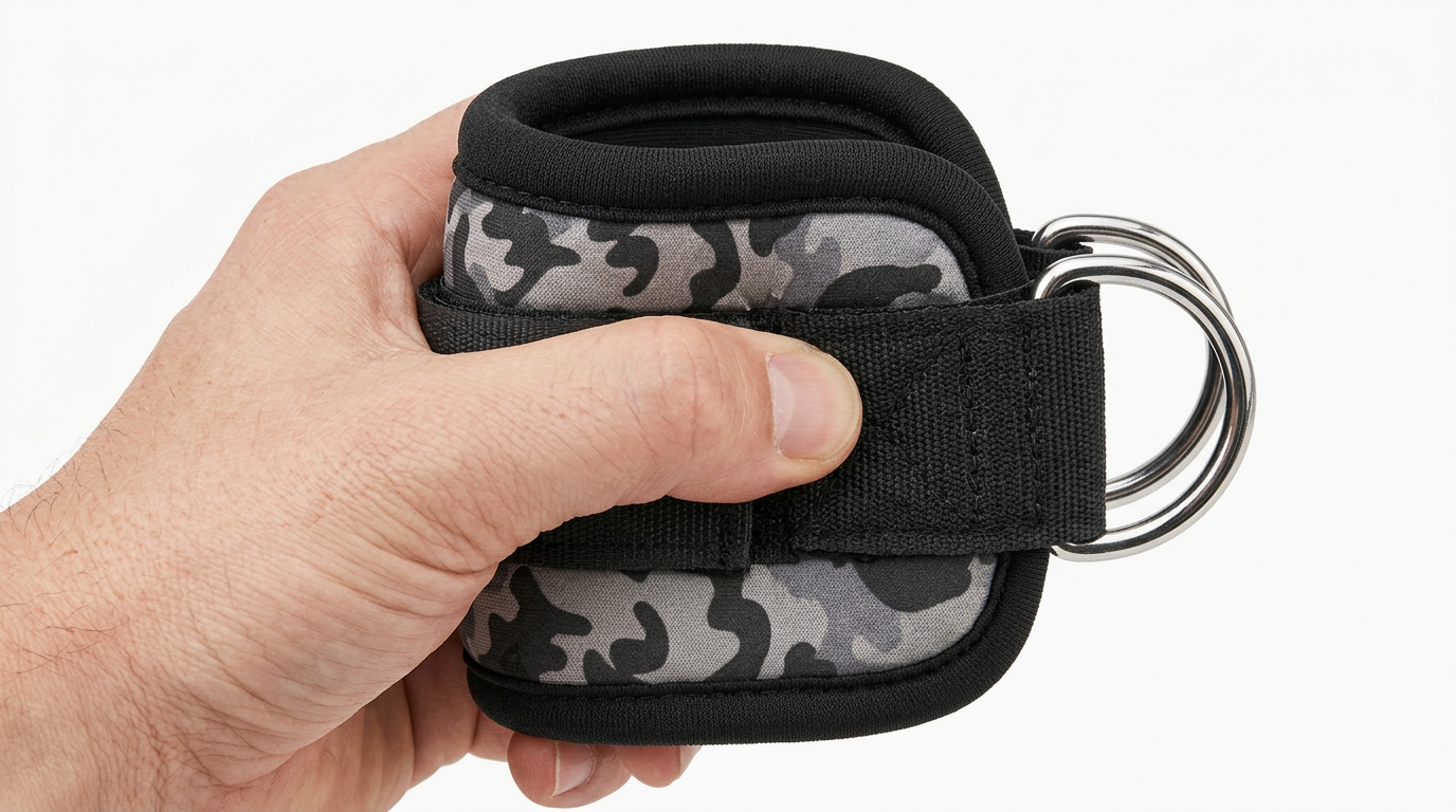AOLIKES Padded Ankle & Wrist Cuffs with D-Ring – Cable Machine Strap for Glute Kickbacks, Leg & Hip Workouts (Pair)