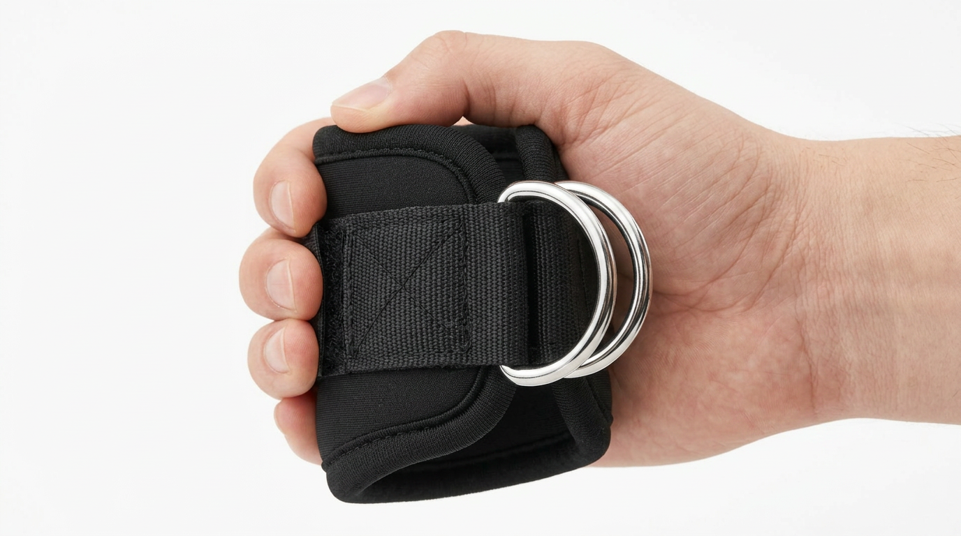 AOLIKES Padded Ankle & Wrist Cuffs with D-Ring – Cable Machine Strap for Glute Kickbacks, Leg & Hip Workouts (Pair)