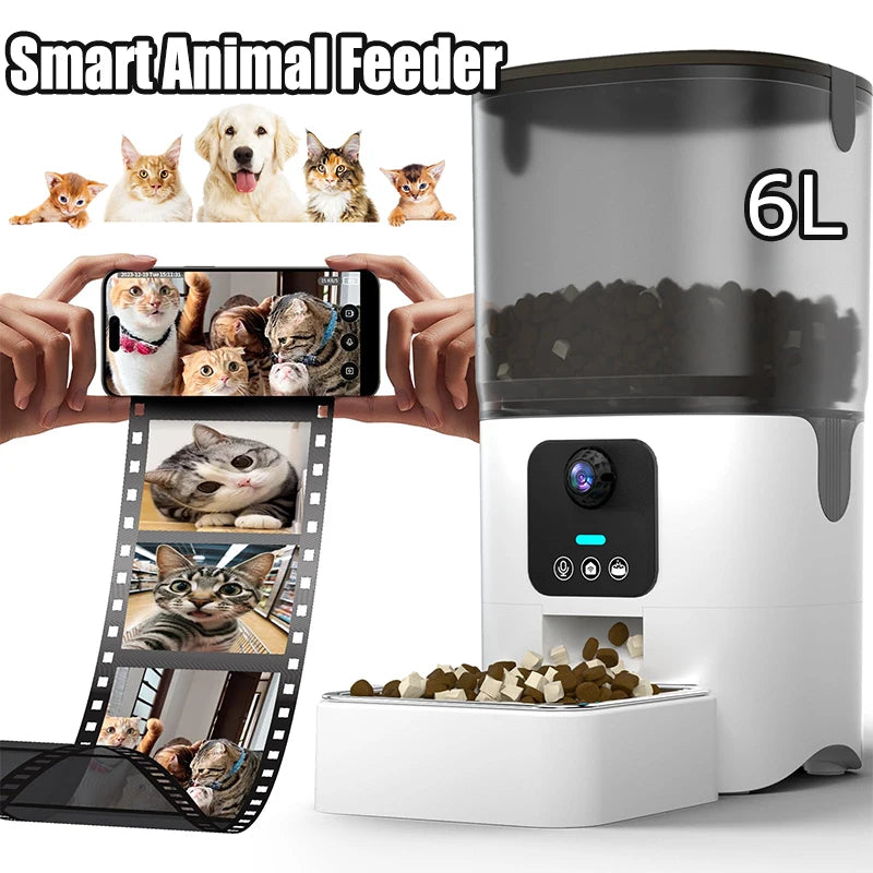 Smart Dog Cat Feeder WiFi Camera